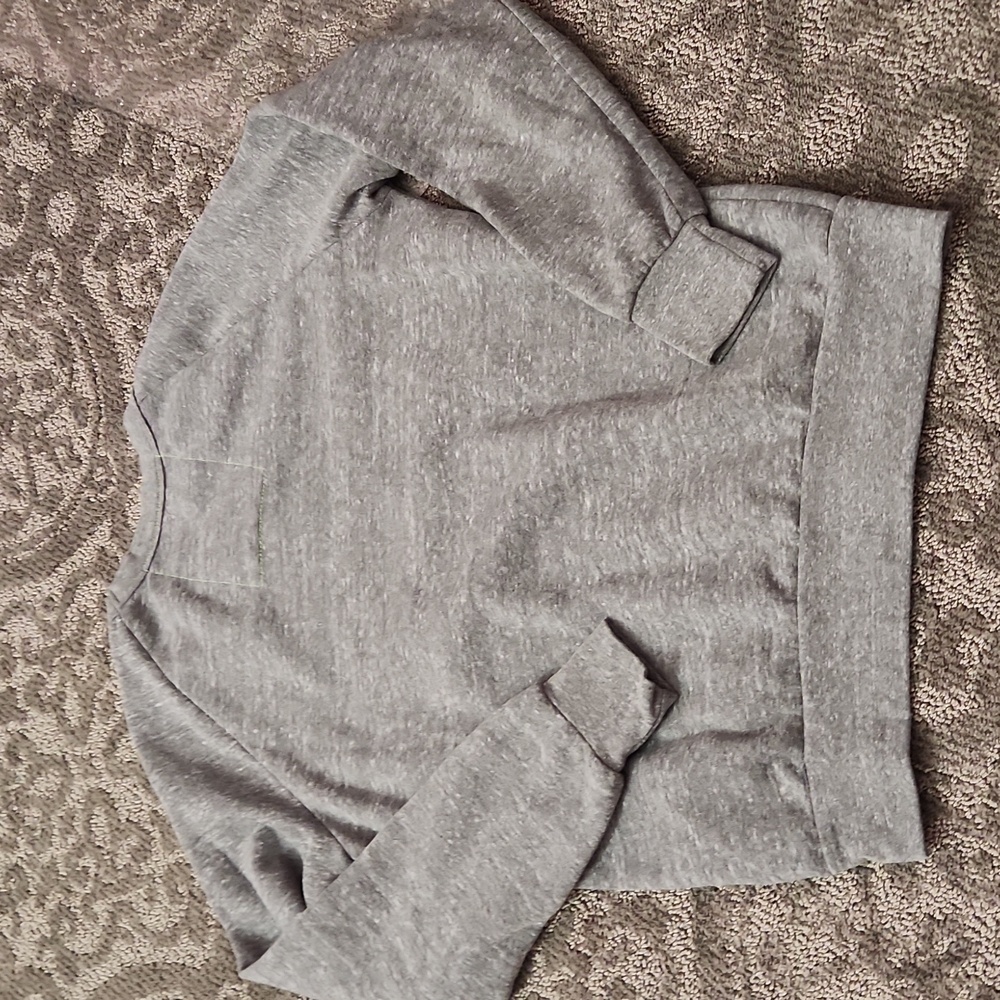 Aviator Nation Gray Sweatshirt with Yellow, Orange, Pink & Purple Stripes - Picture 6 of 6